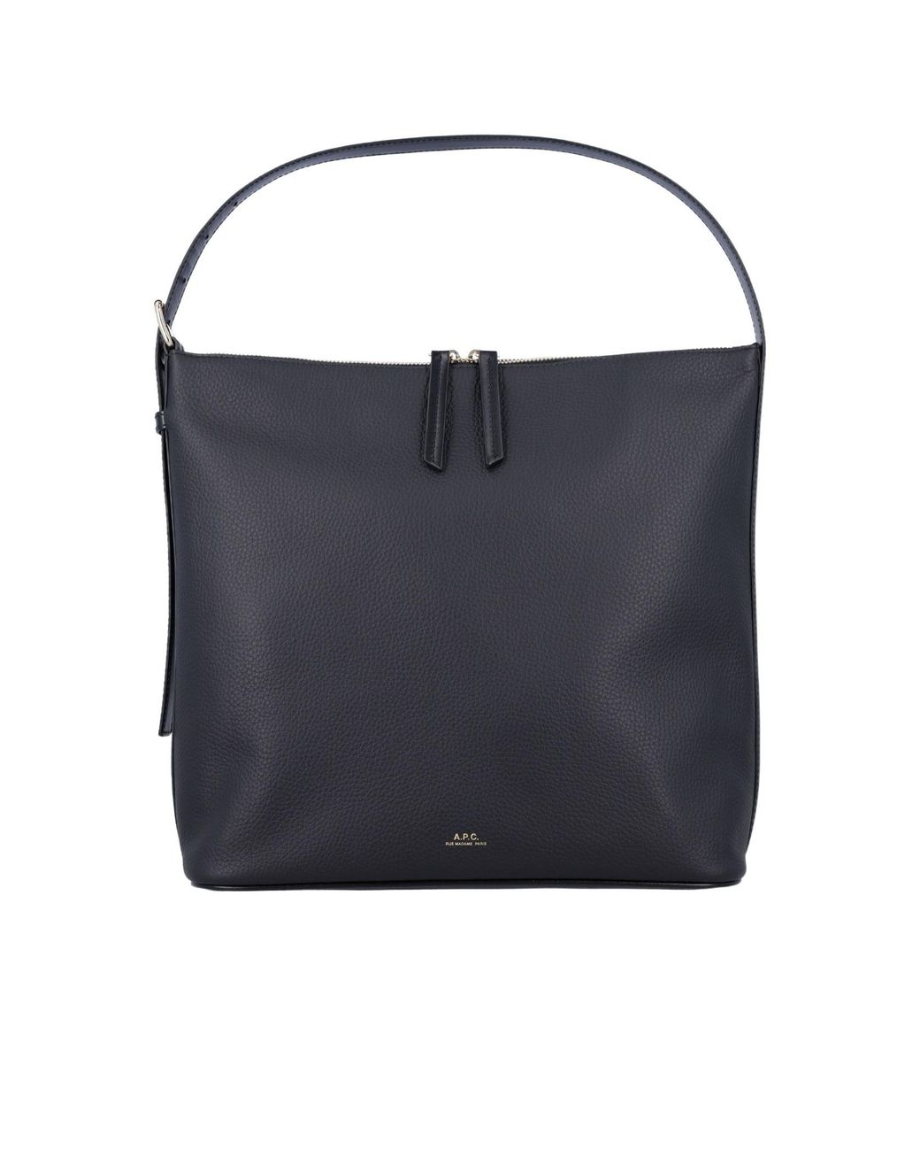 A.P.C. Blue Zippered Tote