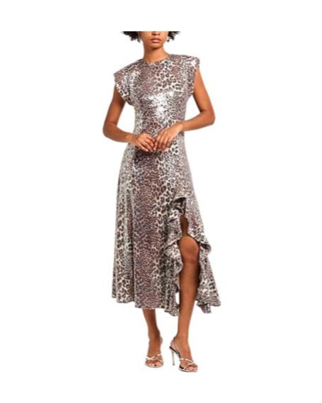 Ganni Gray Sleeveless Dress