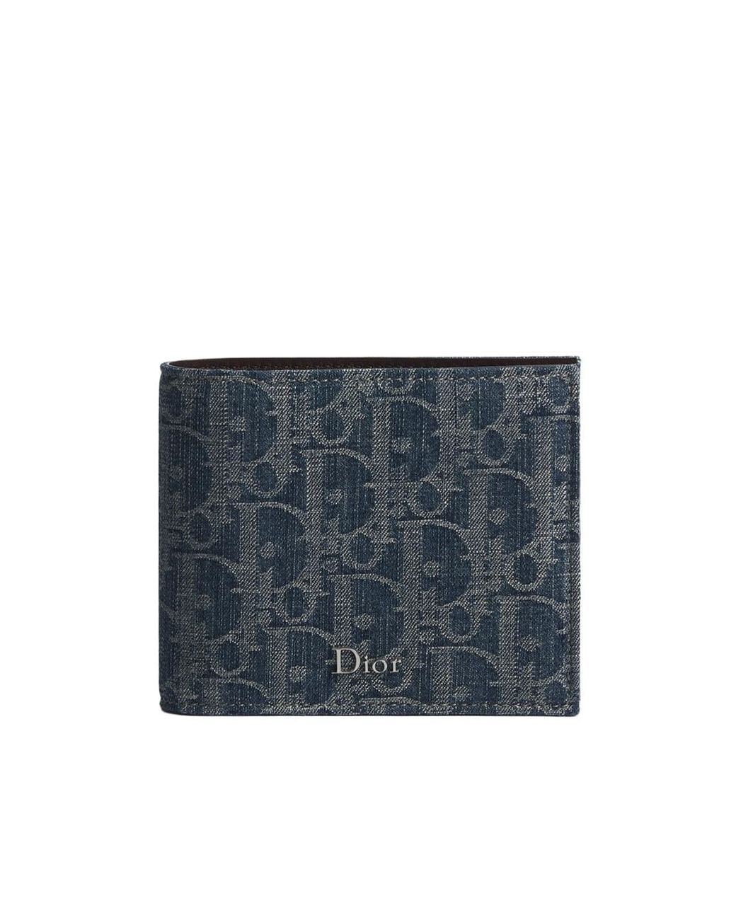 Dior Blue Bi-Fold Wallet for men