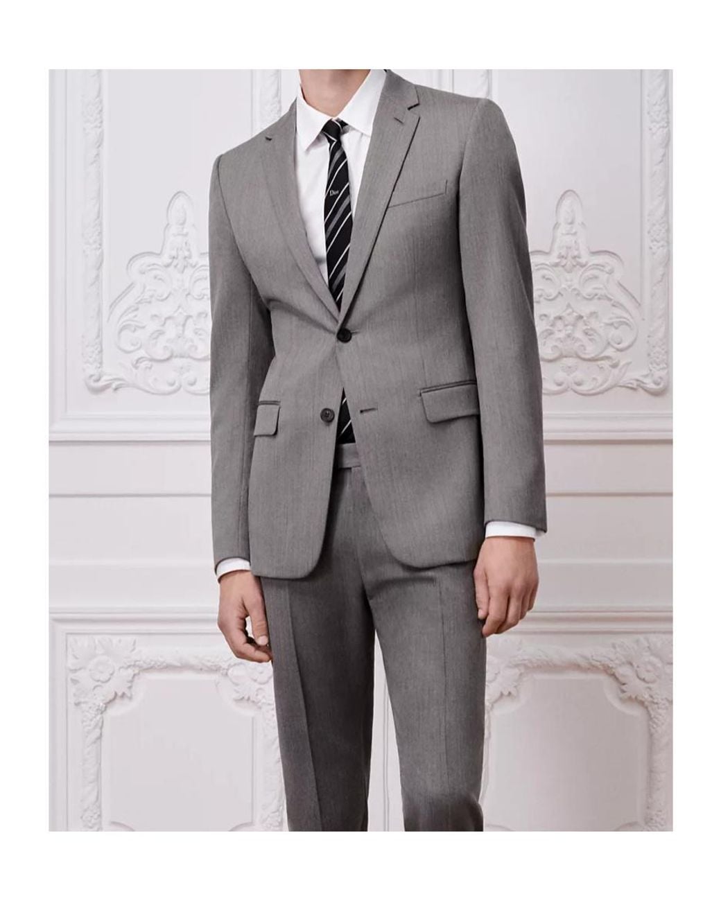 Dior Gray Wool Blazer for men