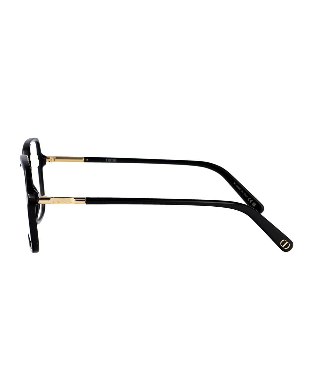 Dior Metallic Eyewear Square Frame Glasses