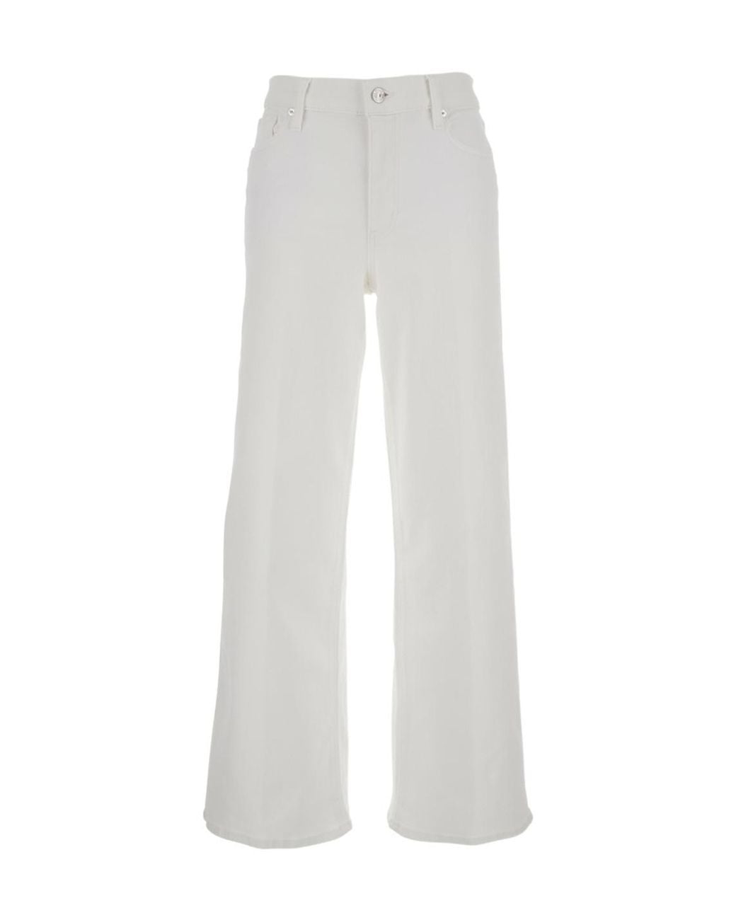 FRAME White Le Slim Palazzo Trousers