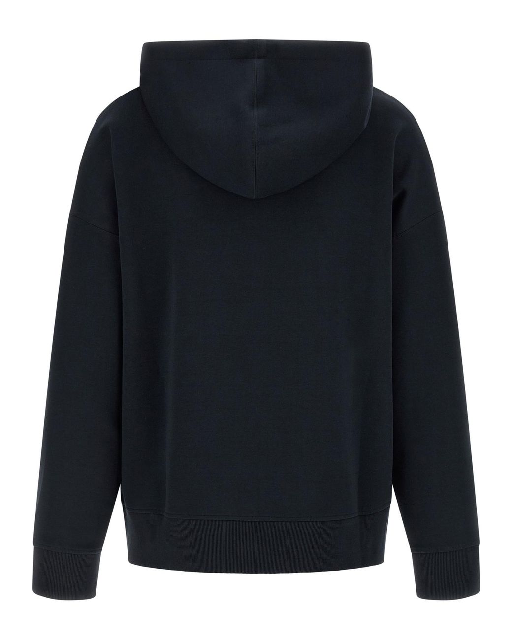 Max Mara Black Cotton-Blend Zip-Up Hoodie