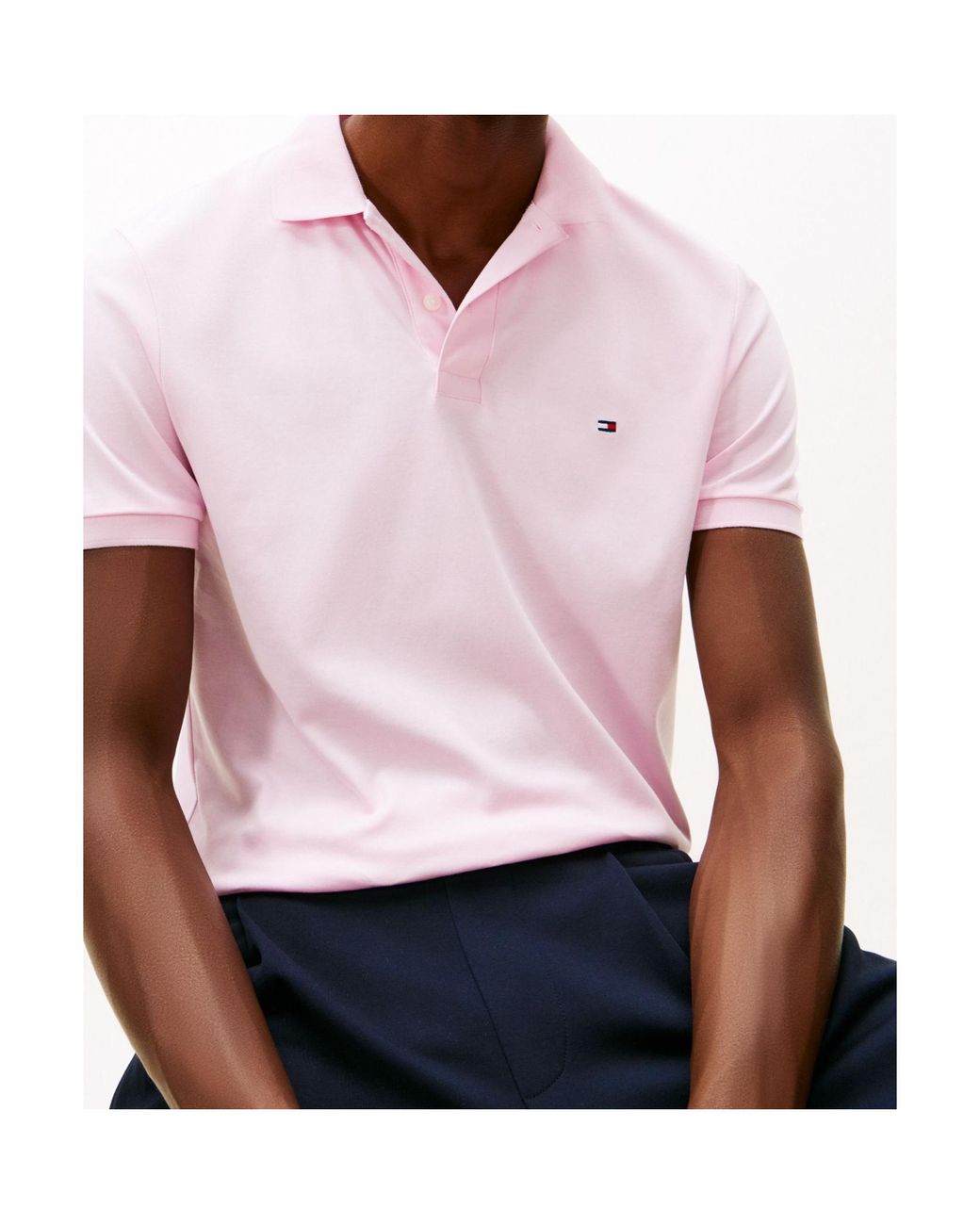 Tommy Hilfiger Pink Short-Sleeved Polo Shirt for men