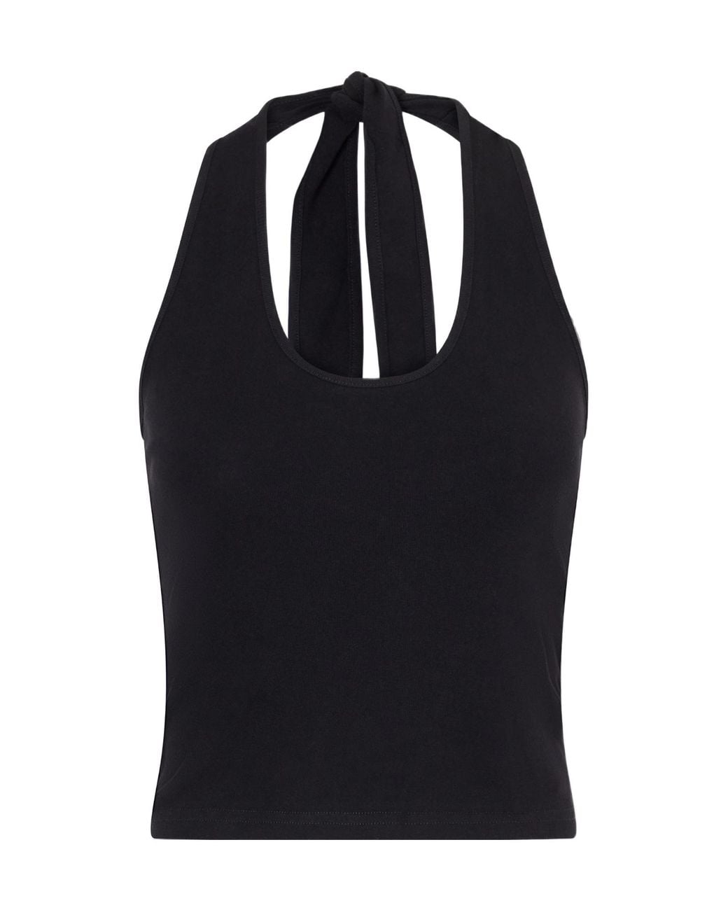 Matteau Black Tie--Jersey Halterneck Tank