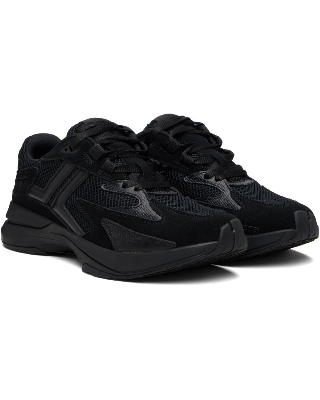 Lanvin Black Jla Lace-Up Sneakers for men