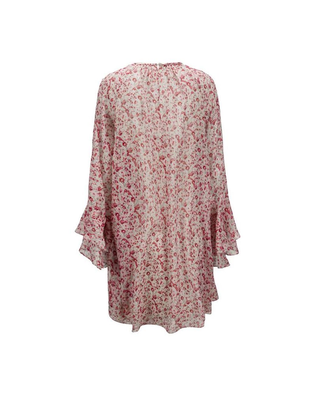 Max Mara Red Printed Georgette Dress