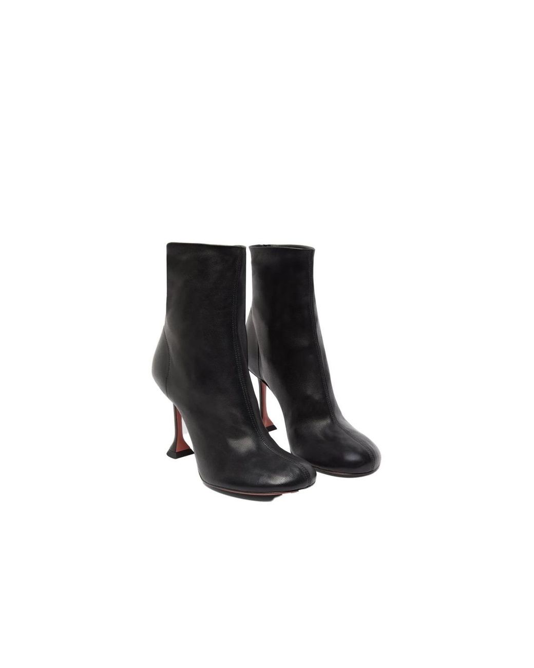 AMINA MUADDI Black High-Heeled Ankle Boots