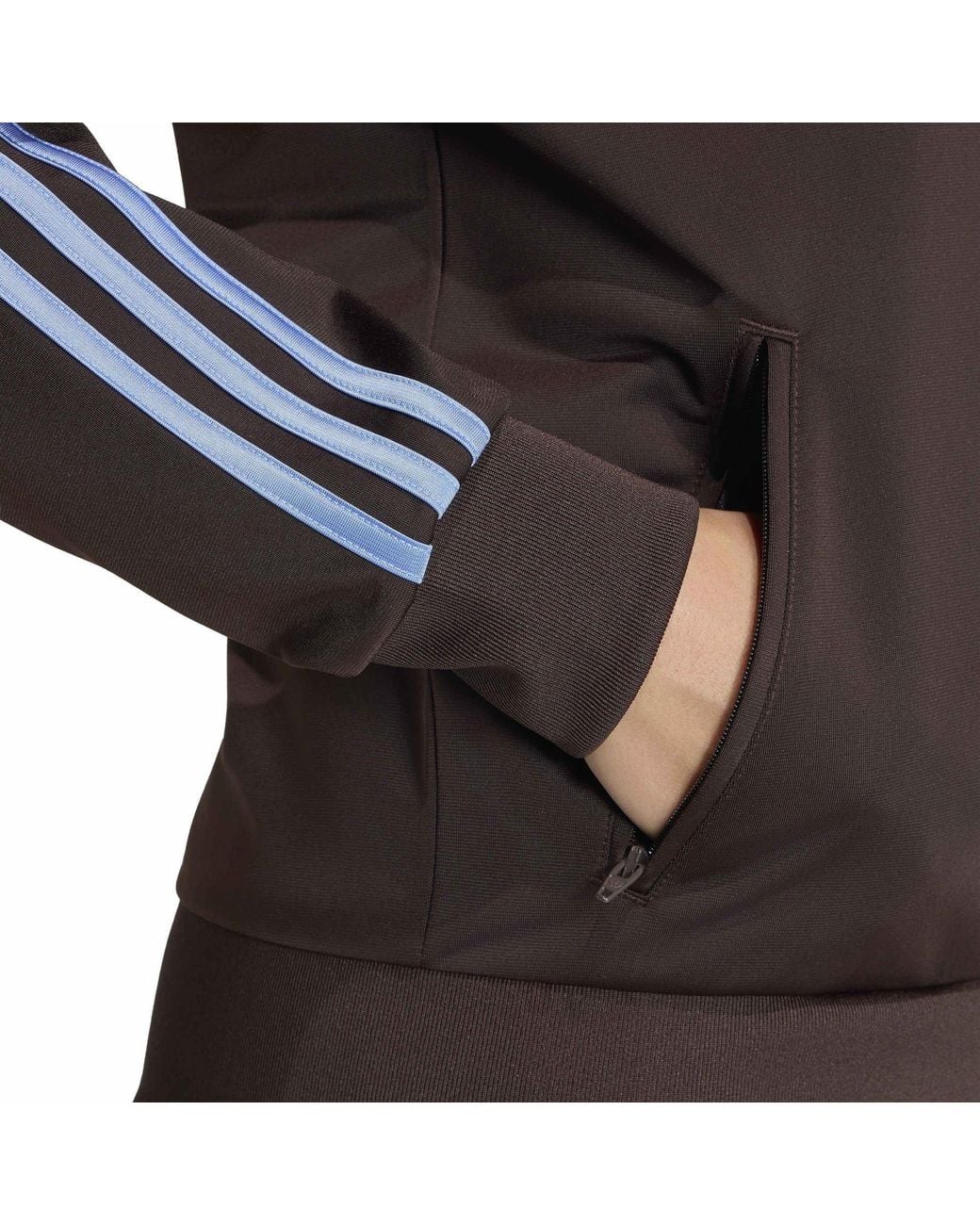 Adidas Originals Brown Standcollar Zipup Track Jacket