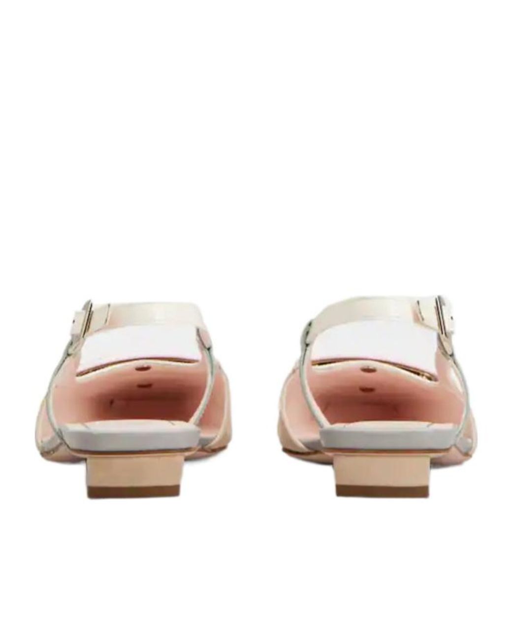 Roger Vivier Natural Belle Vivier Slingback Ballerinas