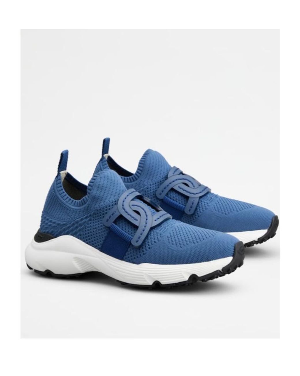 Tod's Blue Logo-Patch Low-Top Sneakers