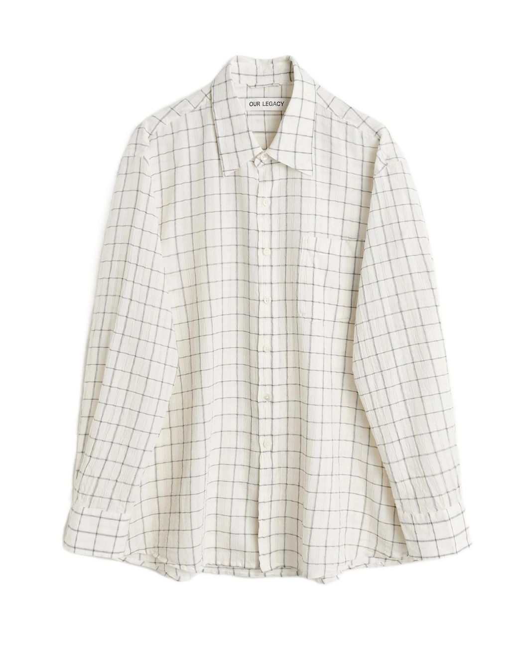 Our Legacy White Checkered Shirt