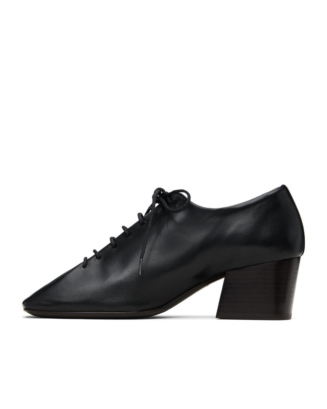 Lemaire Black Souris Classic Derby Shoes
