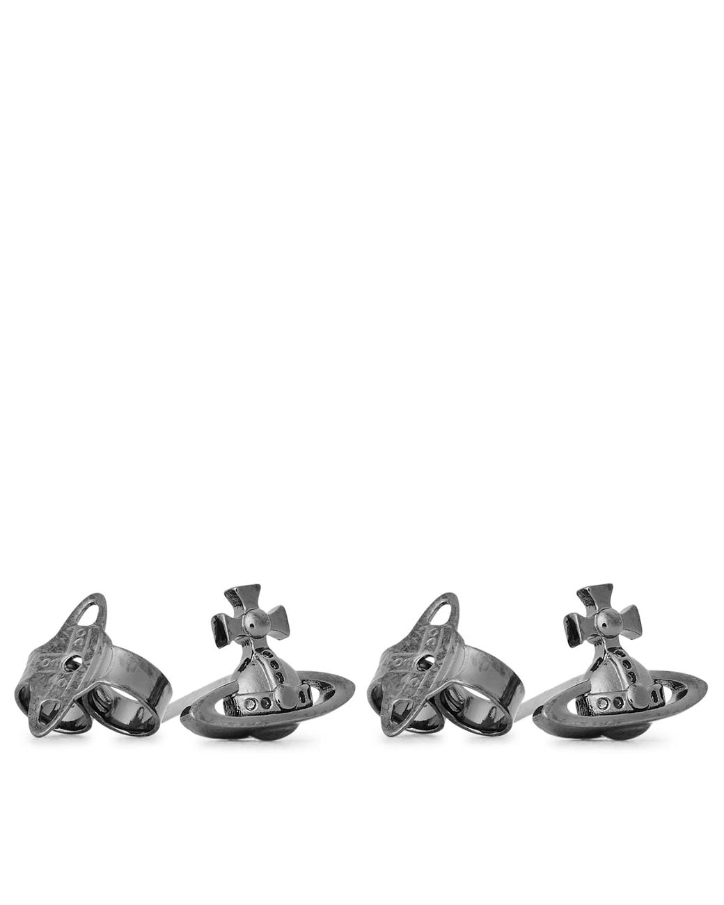 Vivienne Westwood White Vintage-Toned Stud Earrings for men