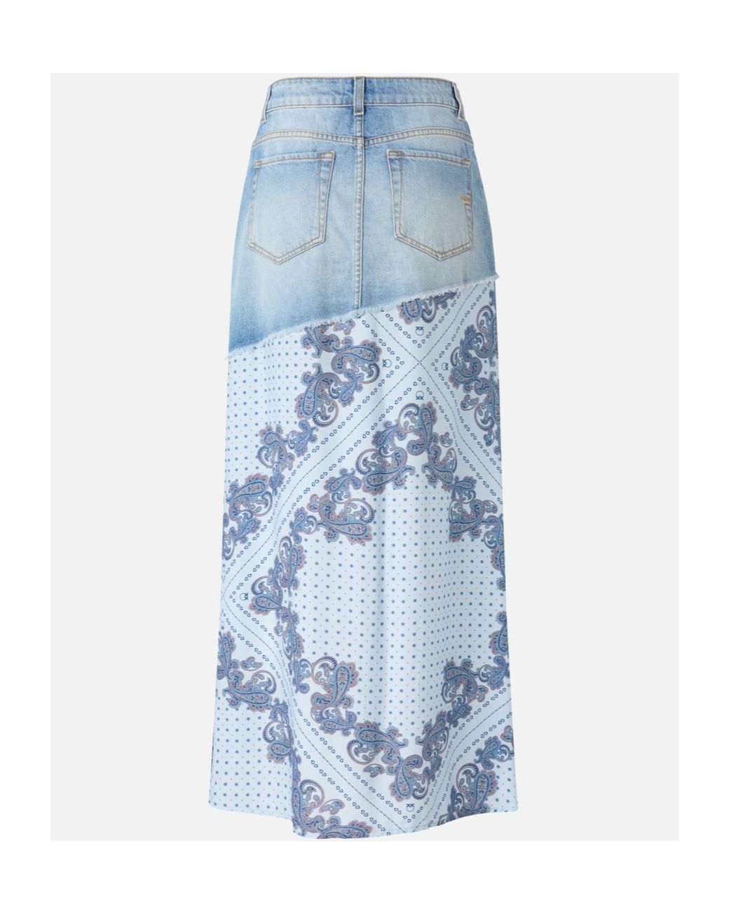 Pinko Blue Denim Midi Skirt