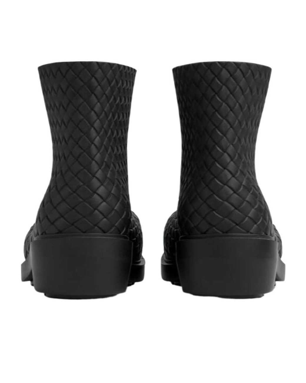 Bottega Veneta Black Fireman Ankle Boots