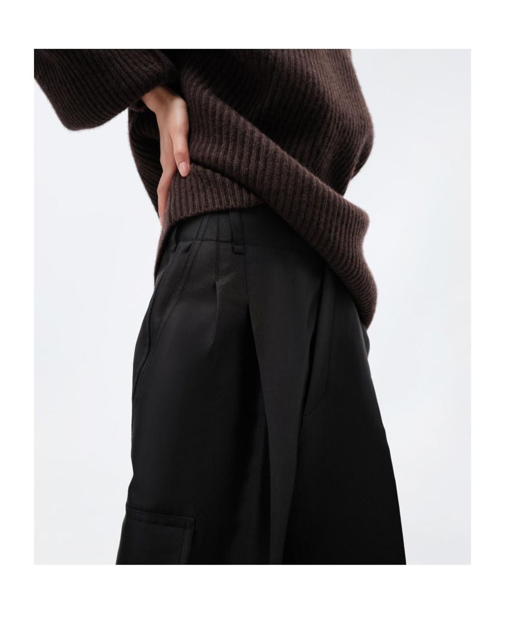 Carven Black Cargo Shorts