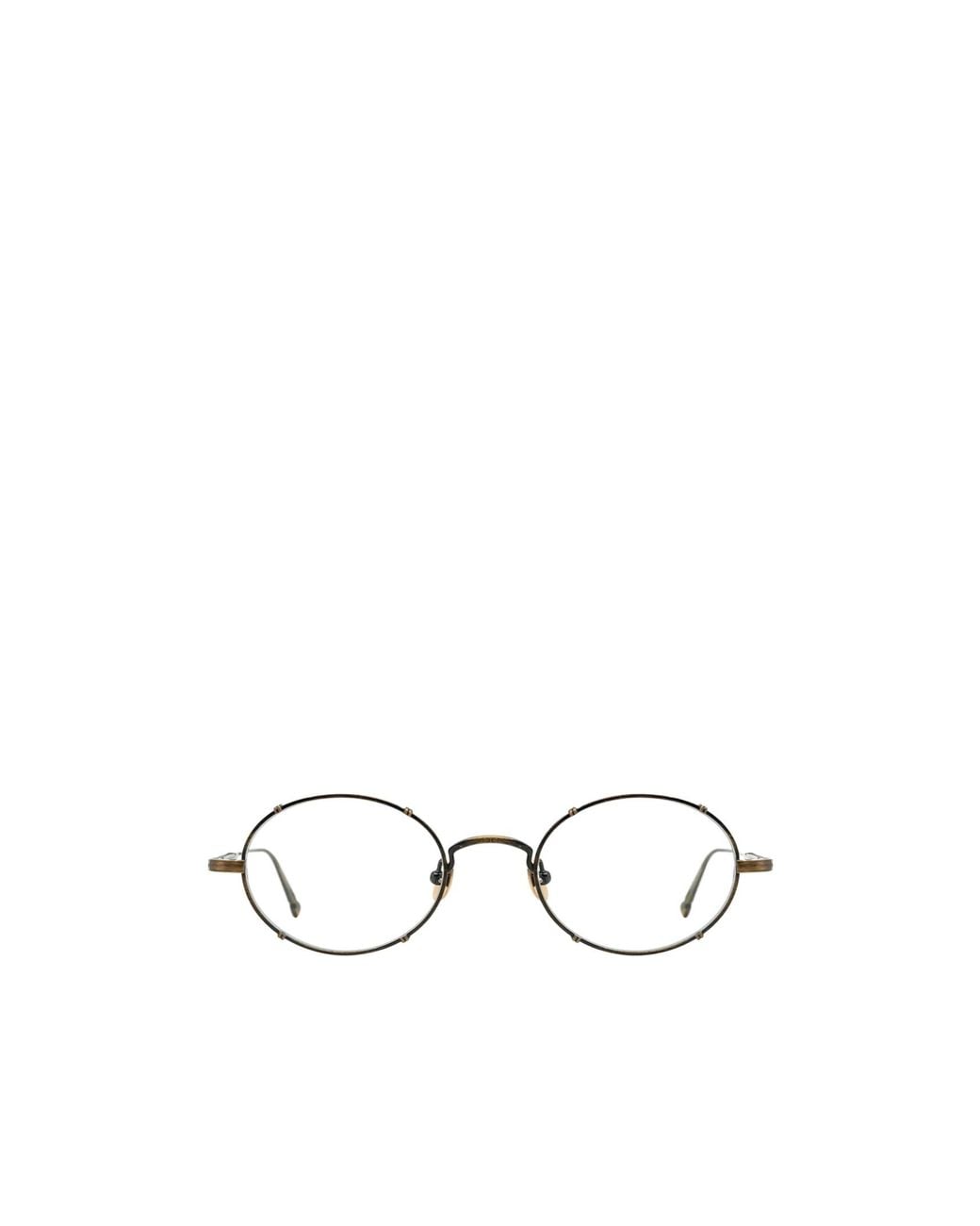 Matsuda White M3150 Oval Frame Glasses for men