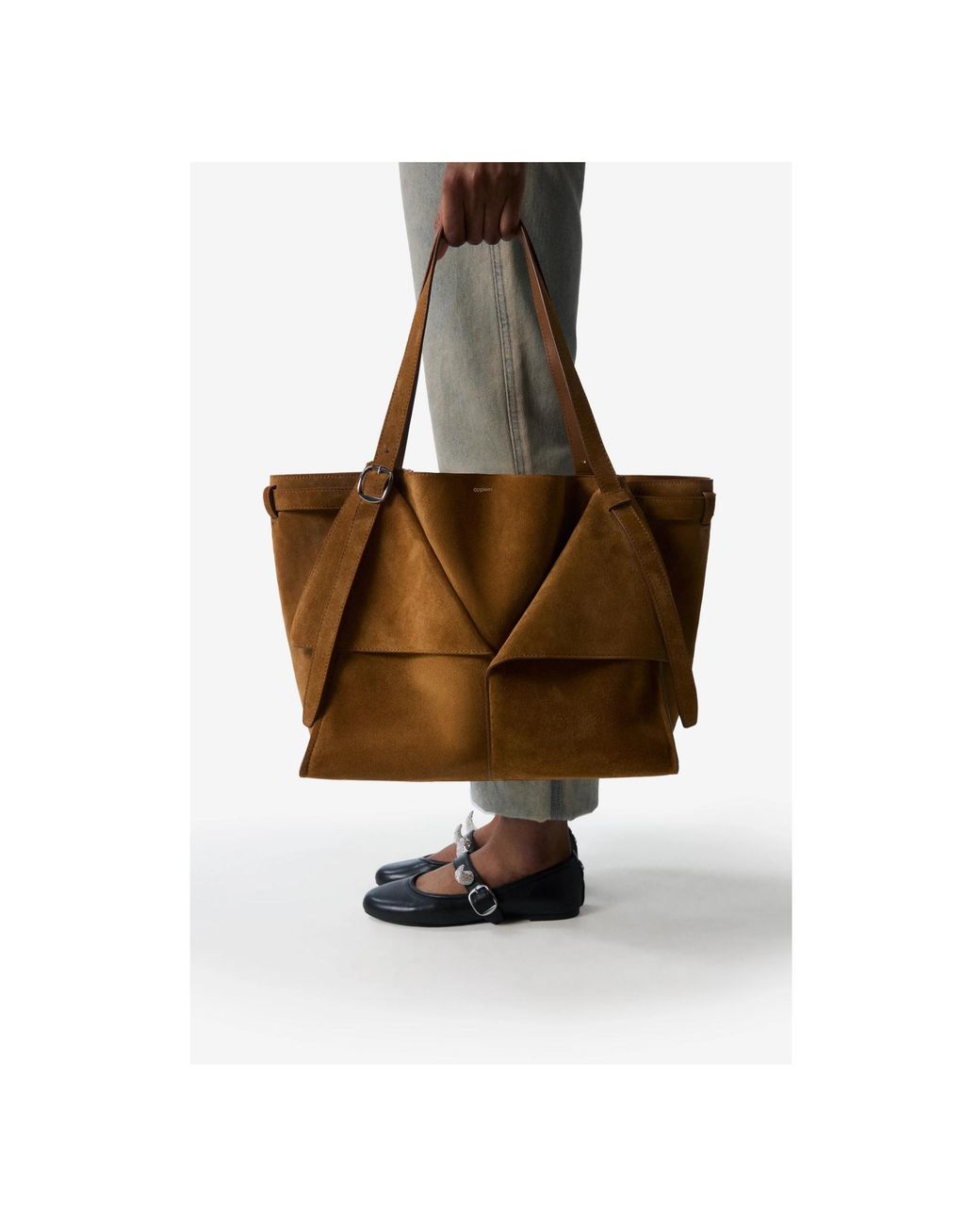 Coperni Brown Belt Cabas Shoulder Bag