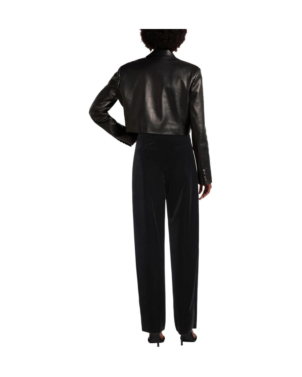Sportmax Black Straight-Leg Trousers