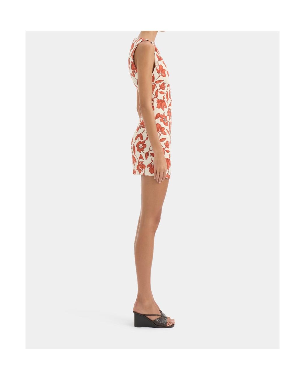 Sir Orange Floral Dress
