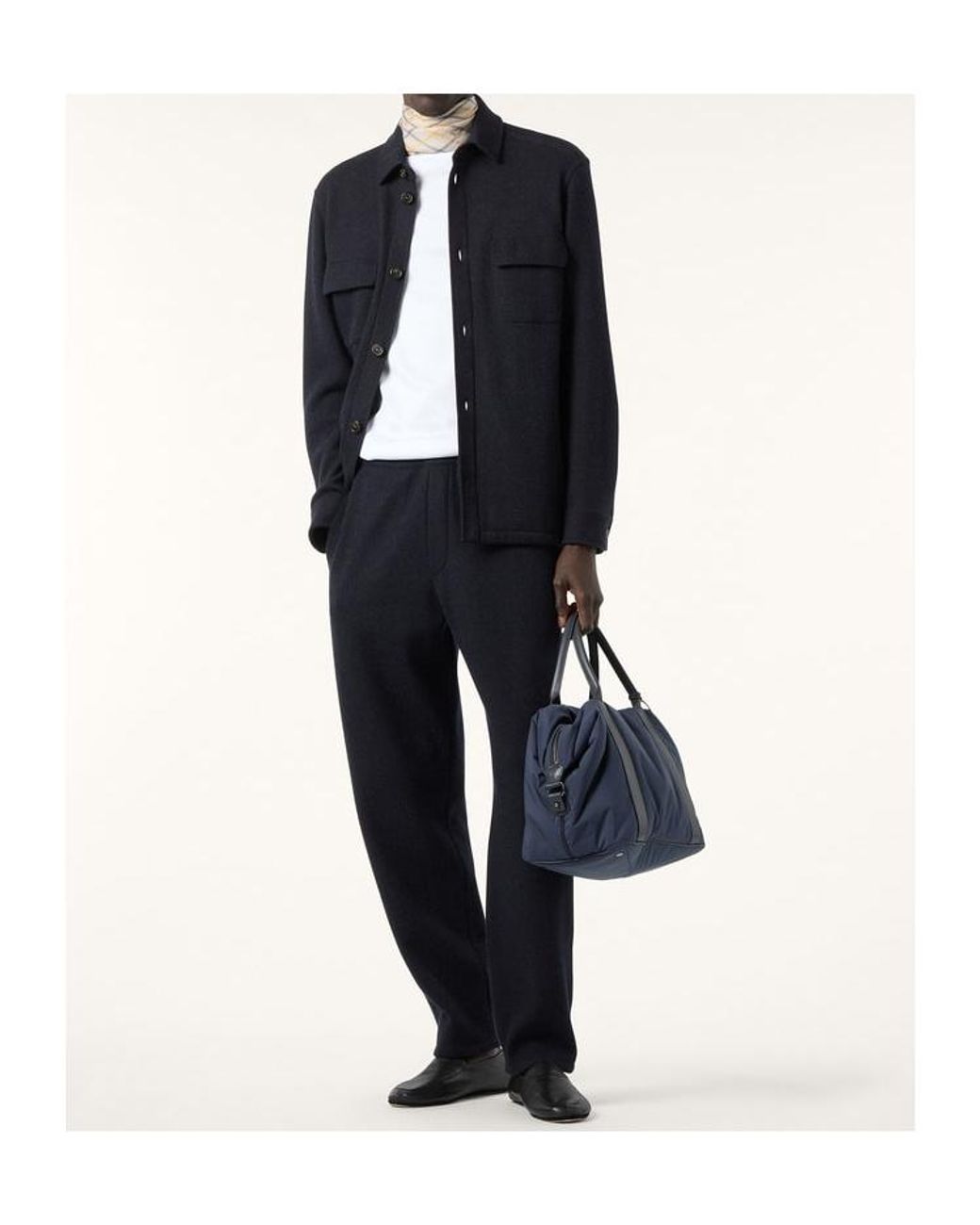 Loro Piana Blue Buttoned Pocket Jacket for men