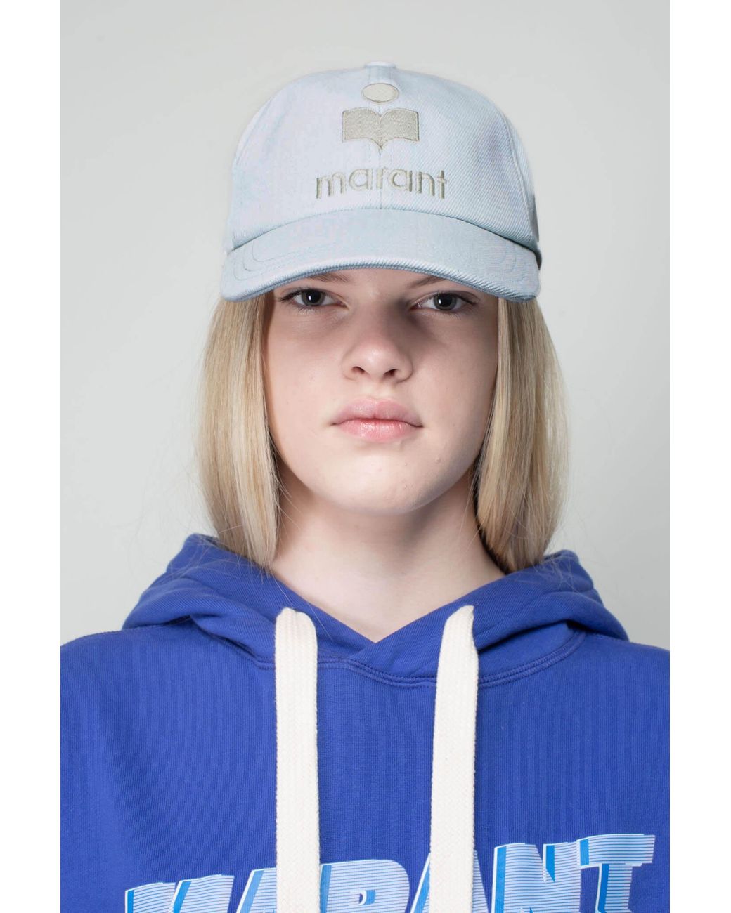 Isabel Marant Blue Logo Sun Hat