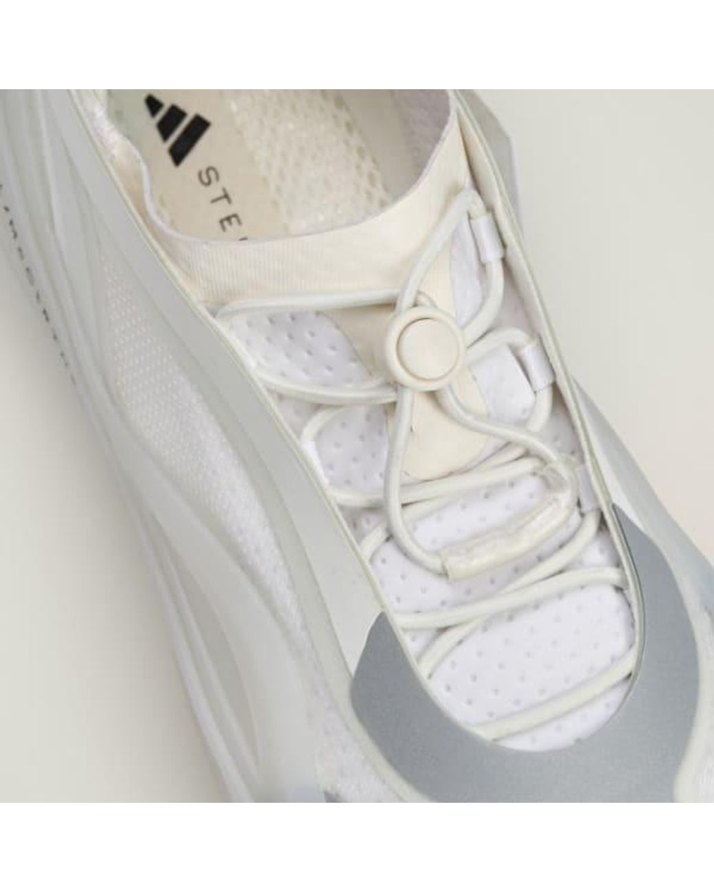 Adidas By Stella McCartney White Sportswear Low Ground Sneakers