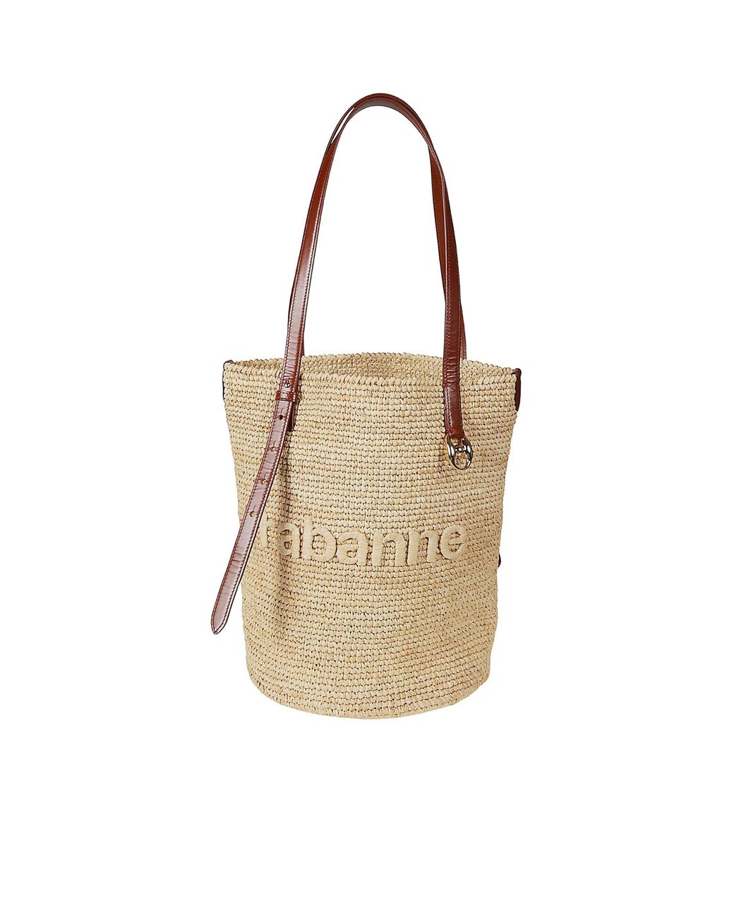 Rabanne White Logo-Embroidered Top Handle Bag