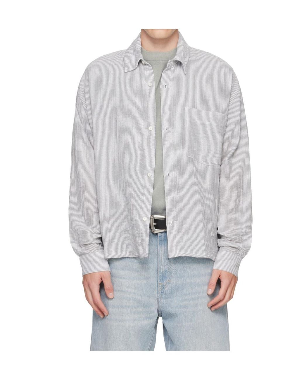 Won Hundred Gray Maza Shirt for men