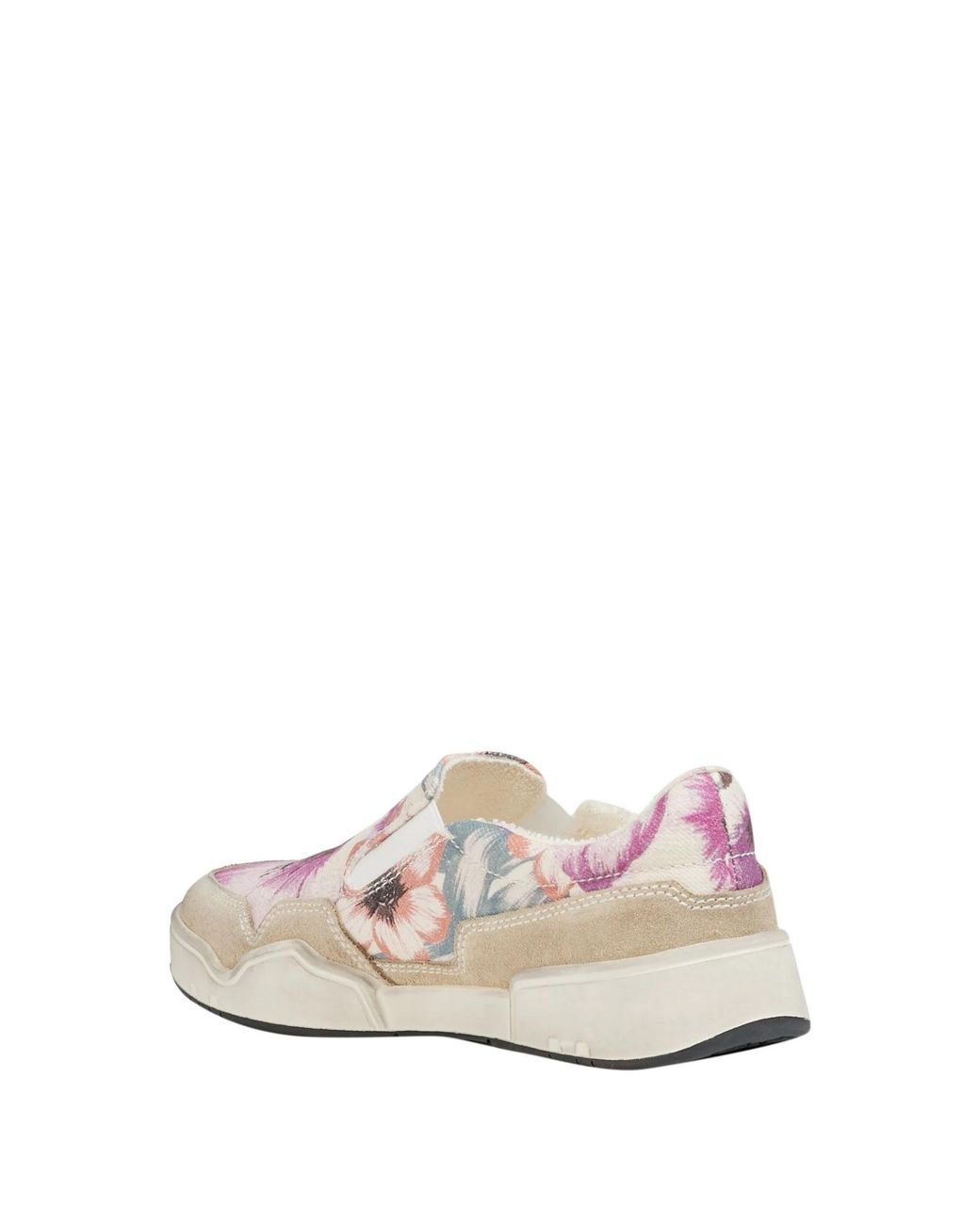 Isabel Marant White Floral Pattern Low-Top Loafers
