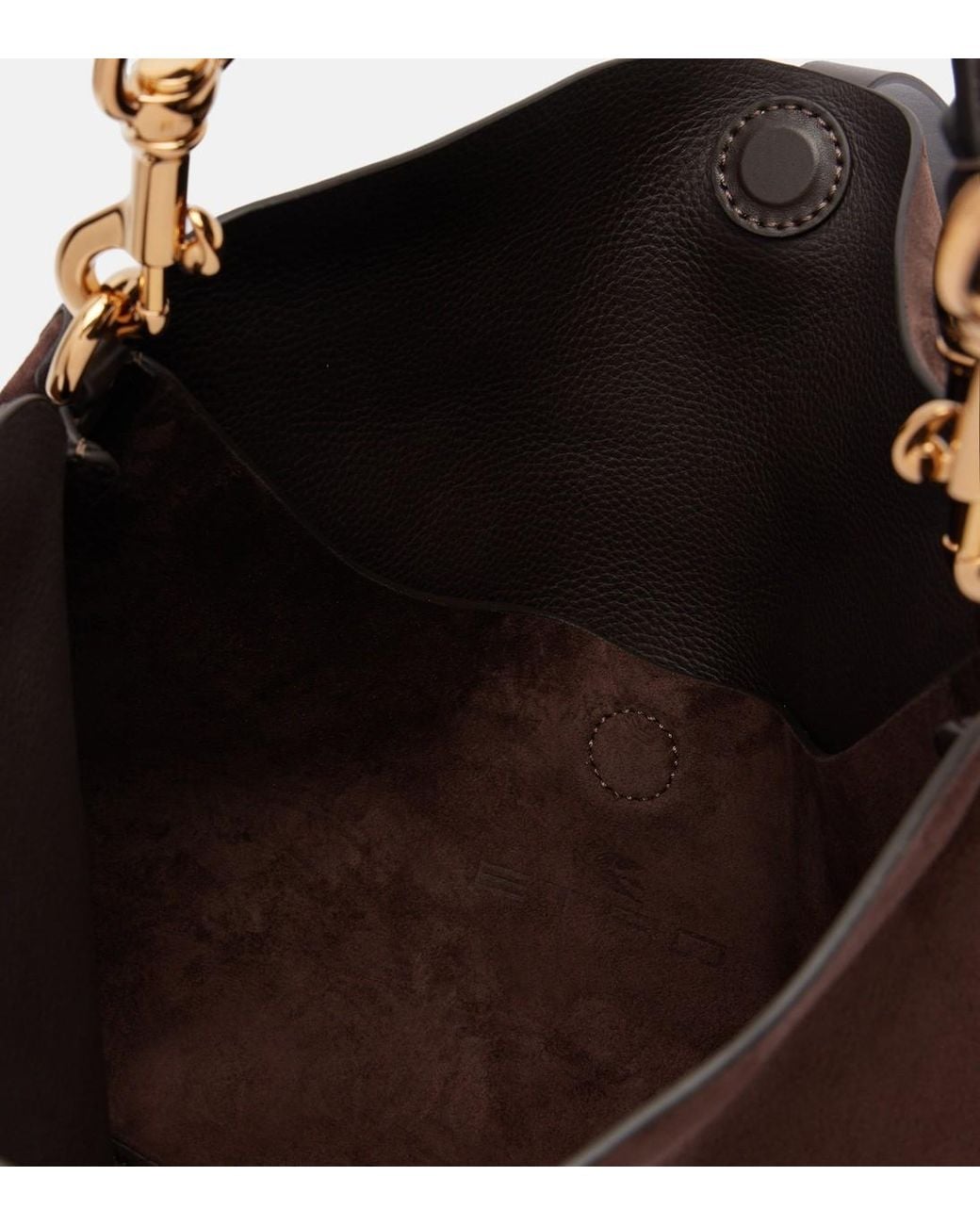 Etro Brown Pony Small Suede Tote Bag