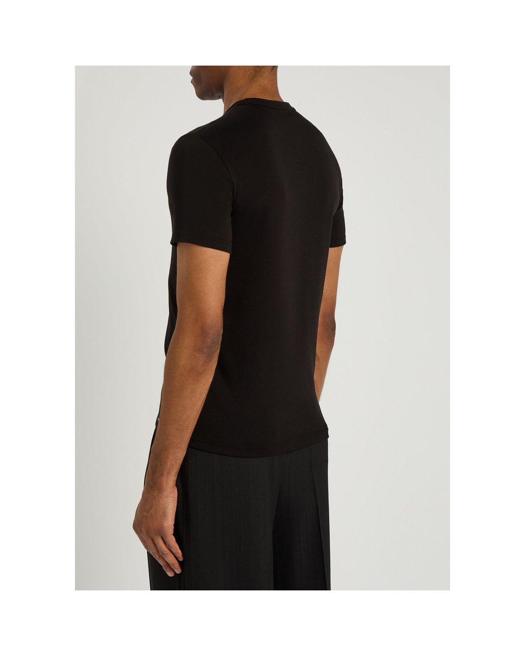 Tom Ford Black Simple And Form-Fitting T-Shirt for men