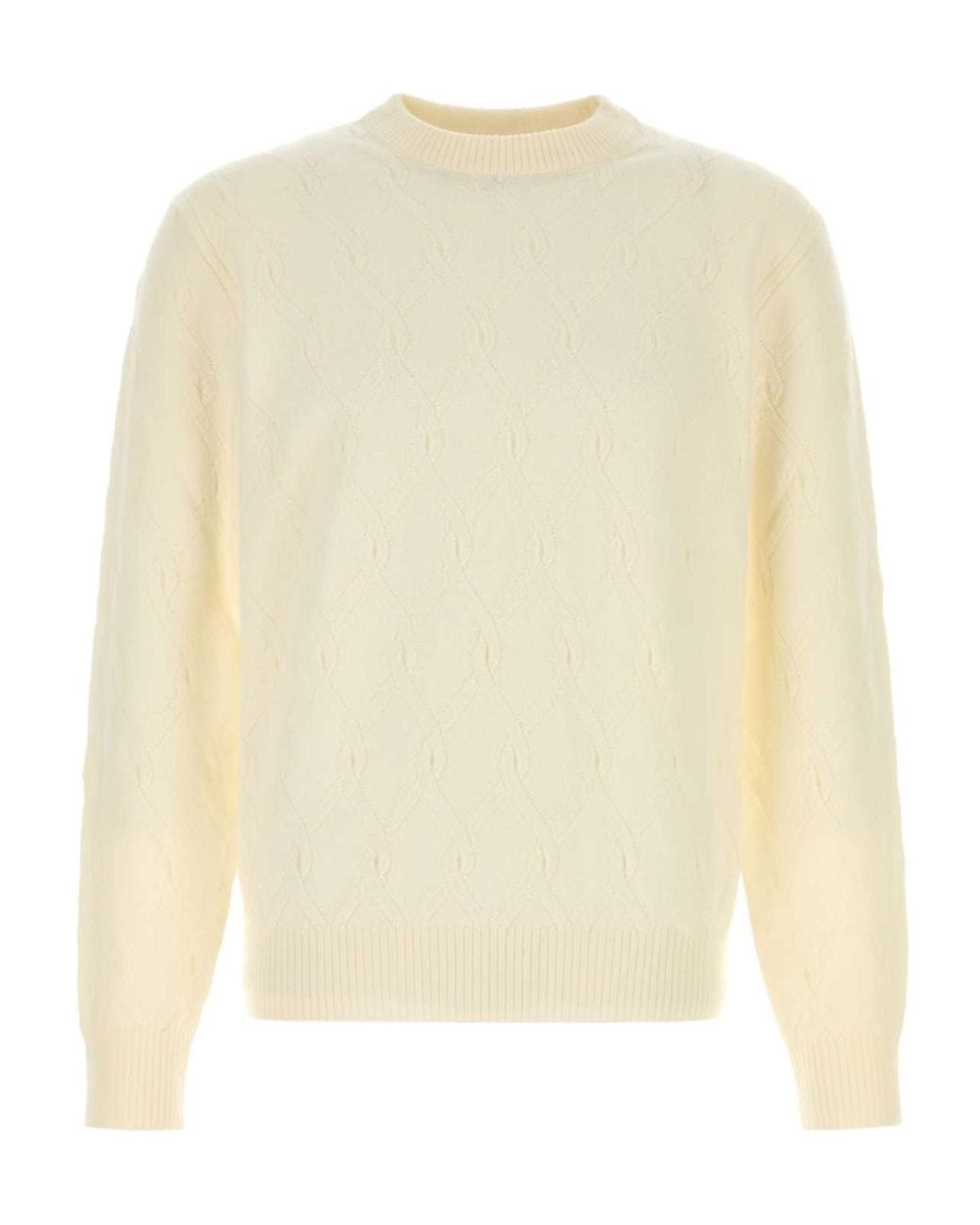 Brioni Natural Long-Sleeved Sweater for men