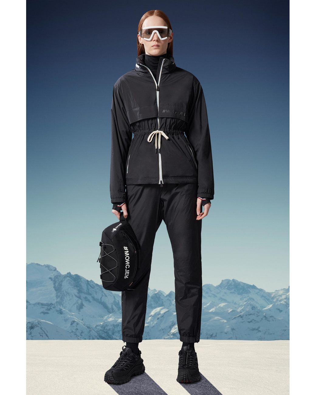 Moncler Black Grenoble Ripstop Drawstring Trousers