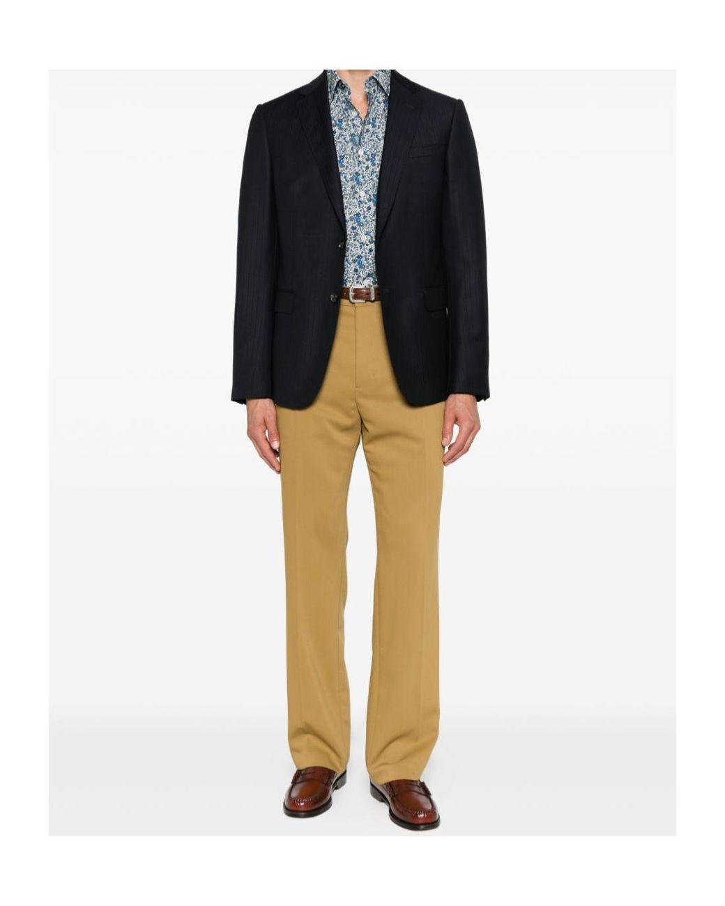 Paul Smith Blue Printed Pattern Shirt for men