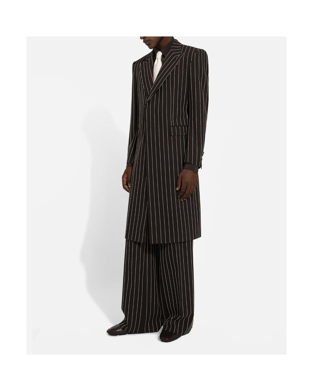 Dolce & Gabbana Brown Long-Sleeve Silk Shirt for men