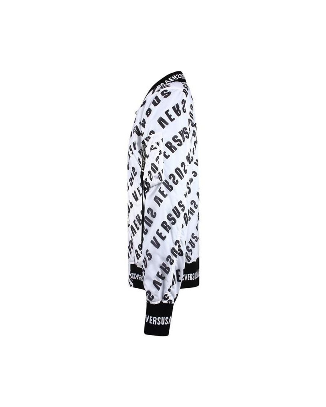 Versus  Blue Double-Sided Baseball Jacket for men