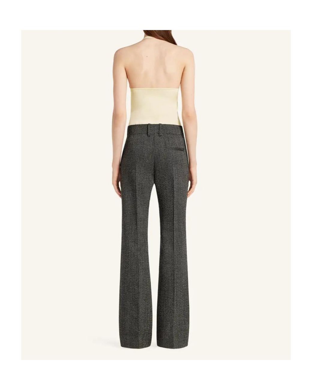 Courreges Natural Courrèges Lace Asymmetrical Top