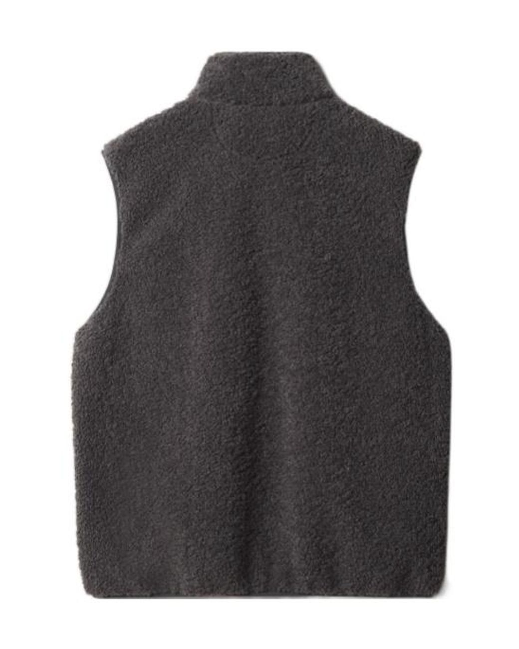 Maison Kitsuné Black Fleece Sleeveless Jacket for men