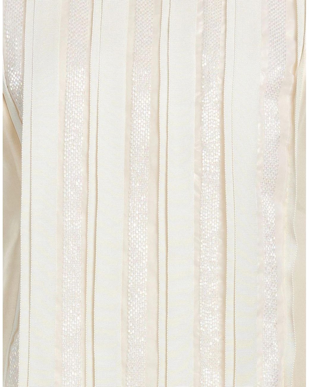 Tory Burch White Sleeveless Crew Neck Sequin Top