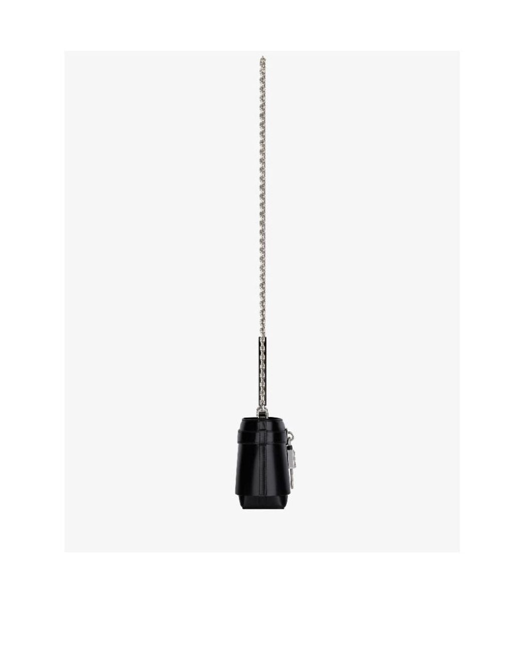 Givenchy Black Shark Lock Micro Top Handle Bag