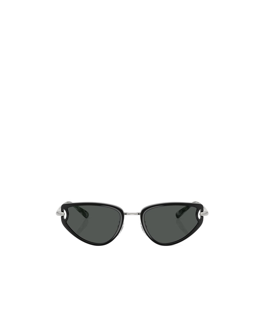Tory Burch White Geometric Sunglasses