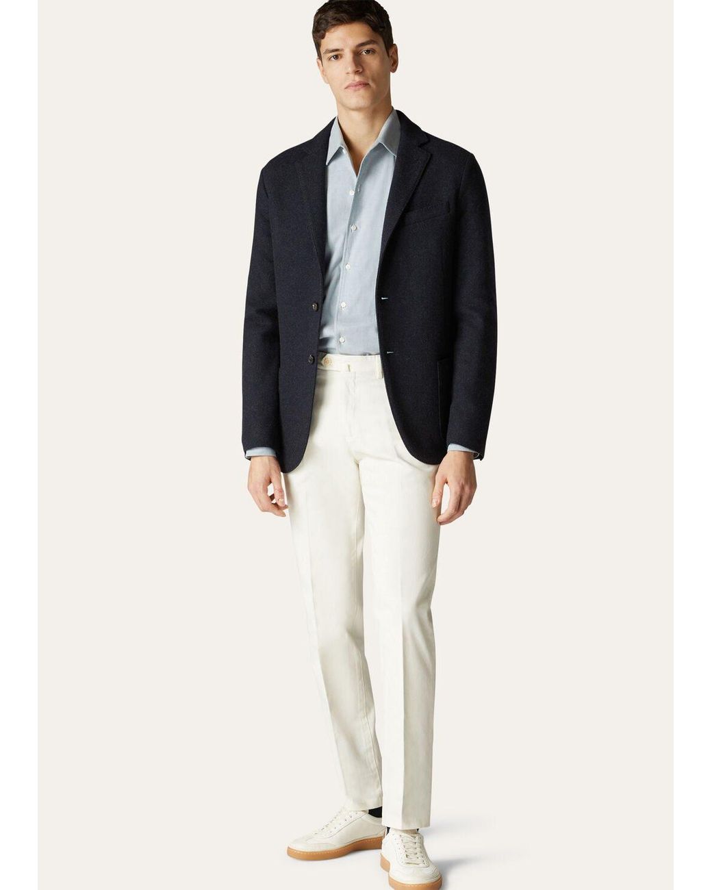 Loro Piana Blue André Button-Up Shirt for men