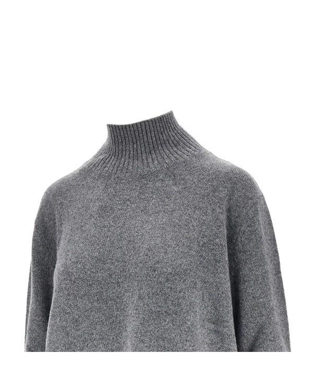 Weekend by Maxmara Gray Long-Sleeve Knit Top