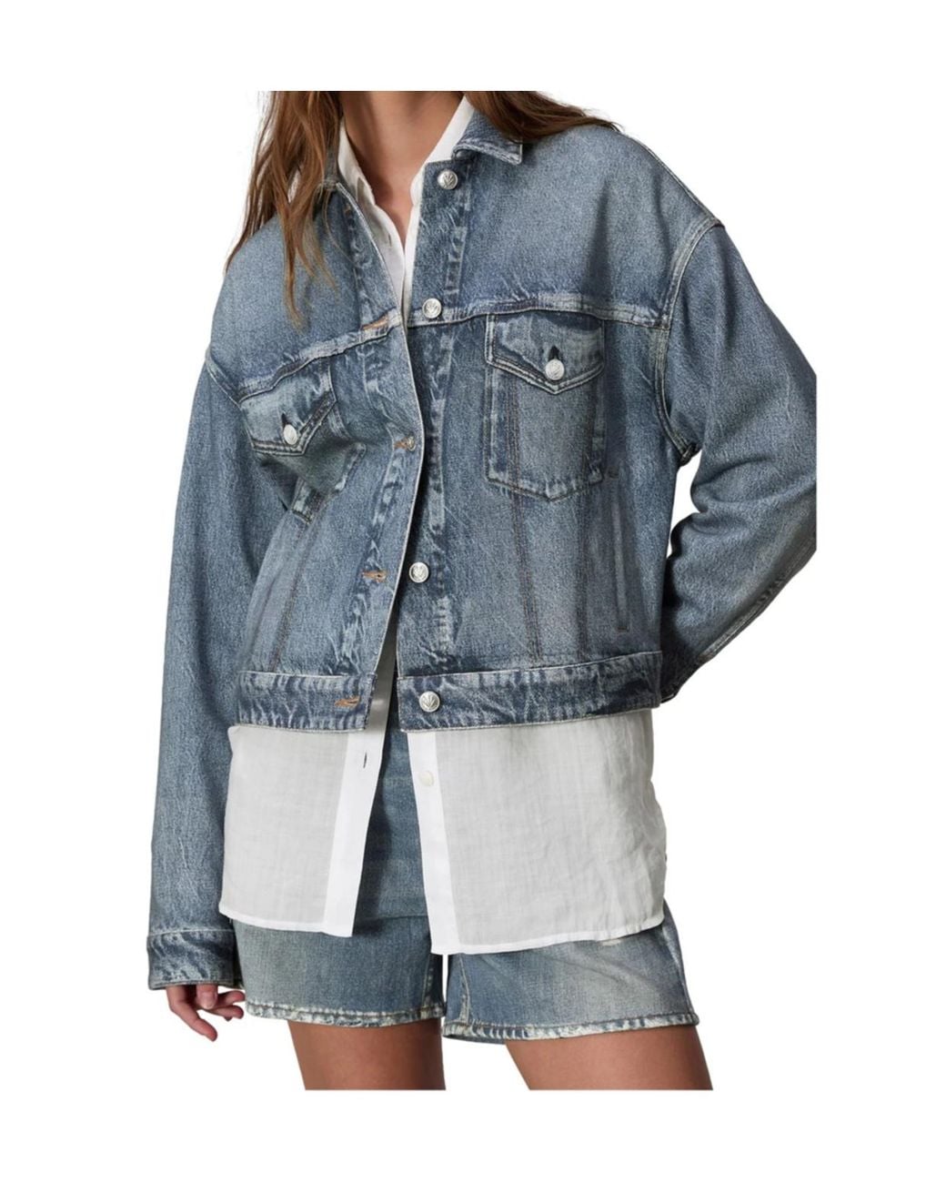 Rag & Bone Blue Long-Sleeved Denim Jacket