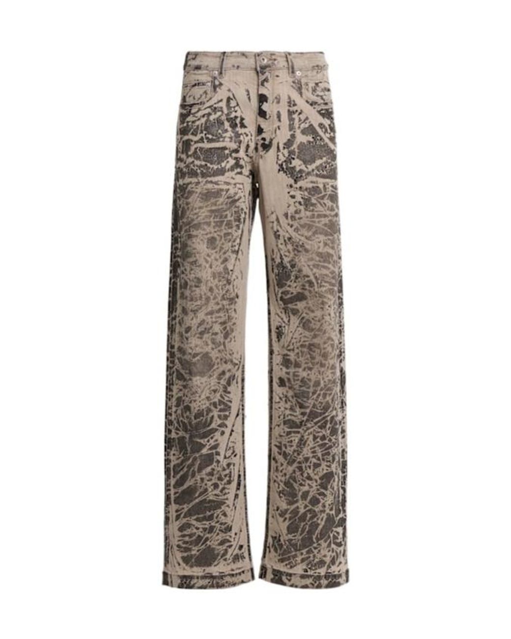Rick Owens Gray Geth Denim Mid Rise Baggy Jeans
