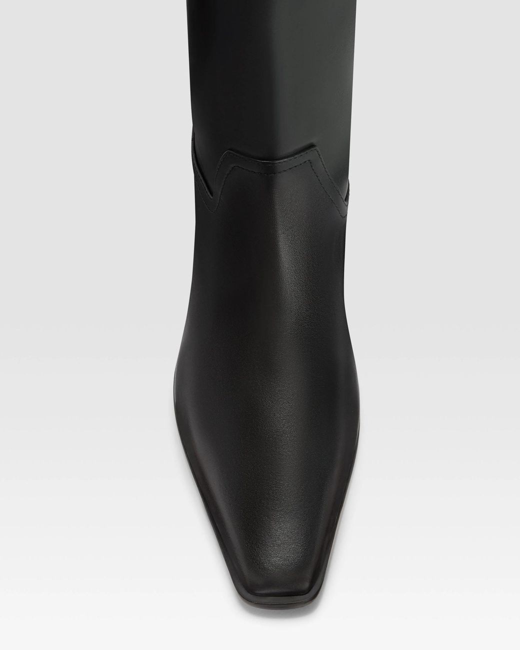 Paris Texas Black Bettina Square-Toe Boots