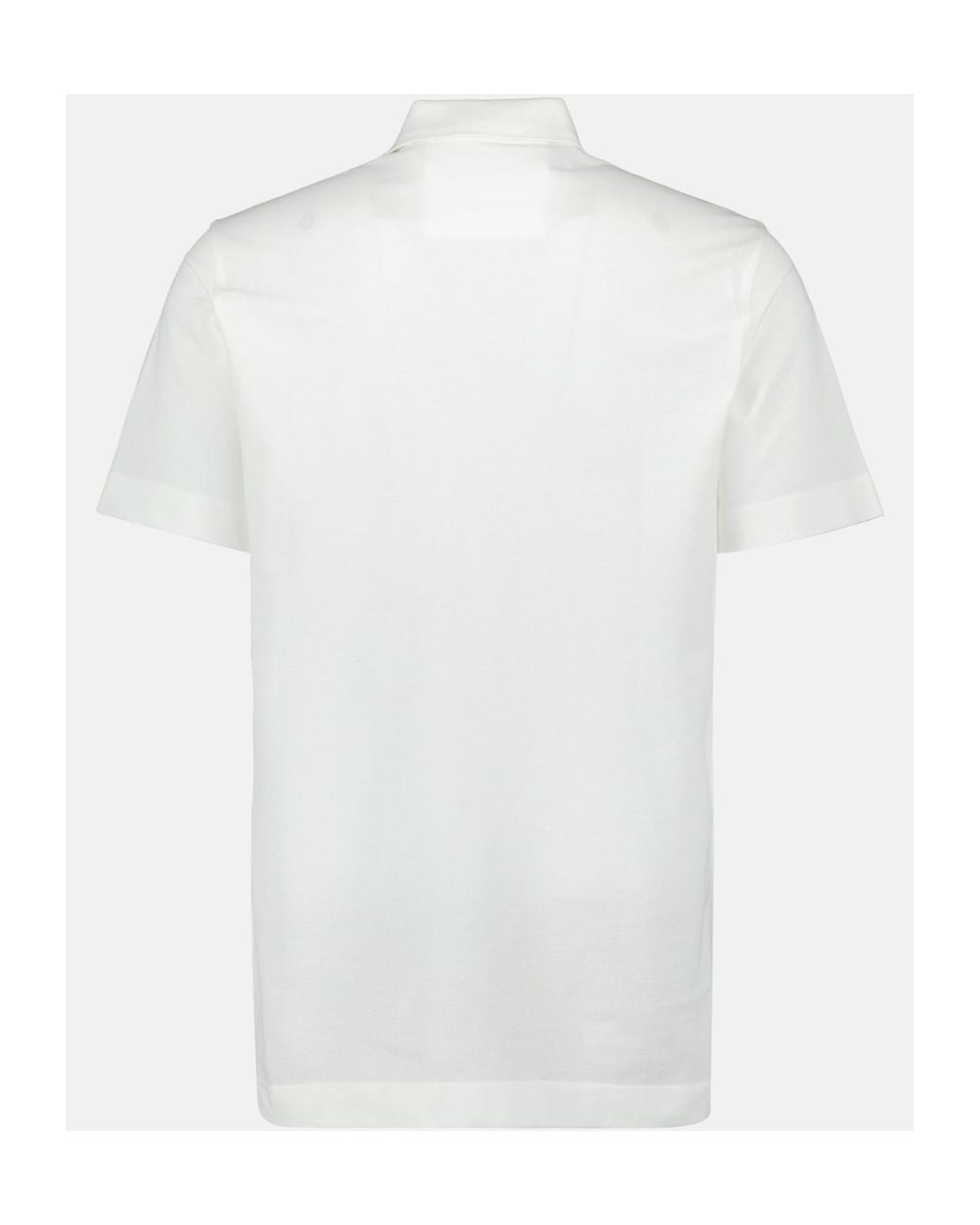 Givenchy White Logo Embroidered Short-Sleeved Polo Shirt for men
