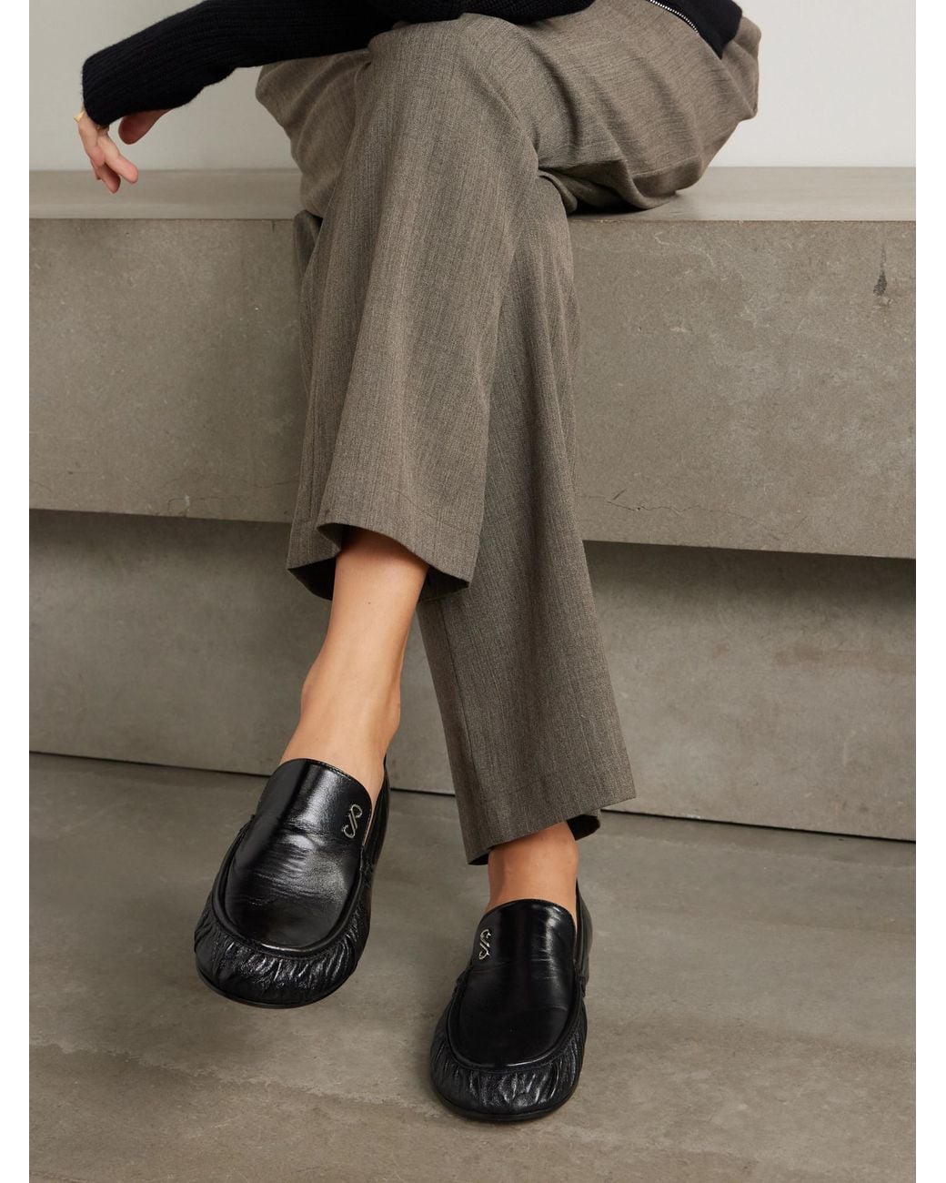 Proenza Schouler Black Park Loafers